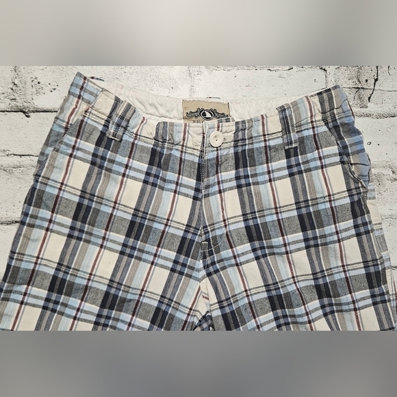 H-Head Company Blue & White Plaid Causal Shorts - Picture 3 of 9